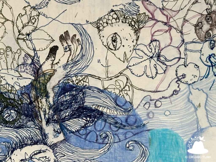 奥秋由美(OKUAKI STUDIO)の絵画作品