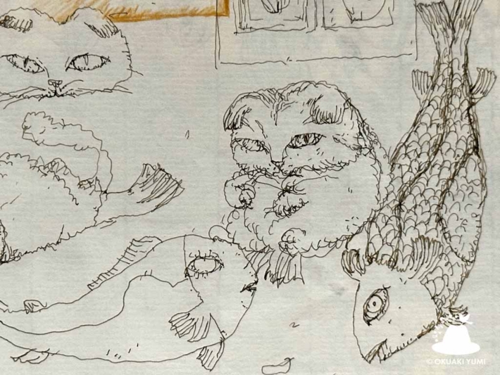 奥秋由美(OKUAKI STUDIO)の絵画作品