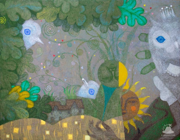 奥秋由美(OKUAKI STUDIO)の絵画作品